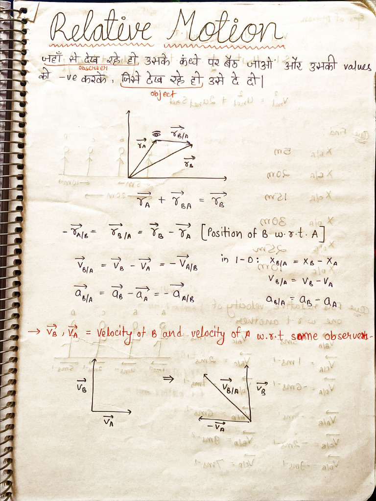 Relative Motion | PDF