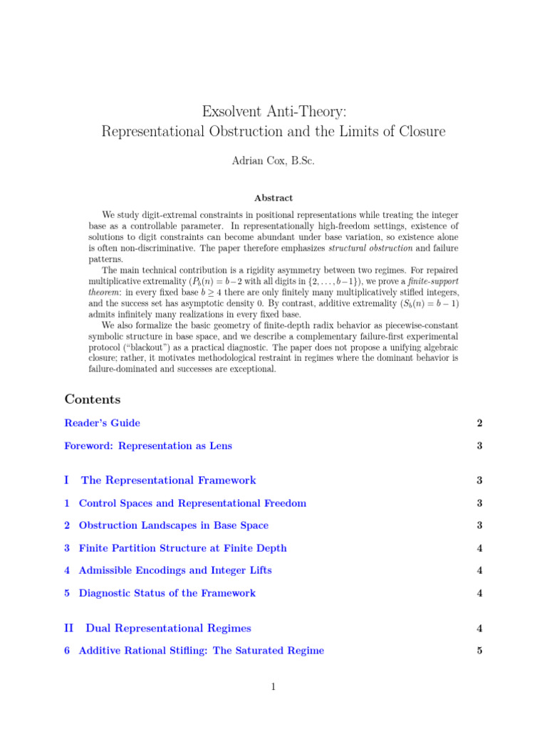 Exsolvent Anti-Theory Revised v2 | PDF | Arithmetic | Inequality ...