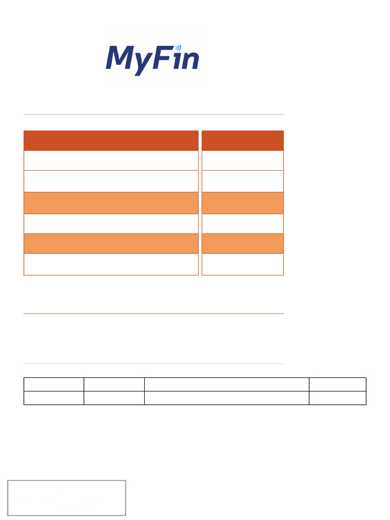 My Fin Report | PDF
