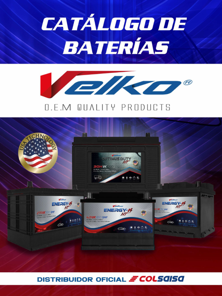 Catálogo Baterías Velko | PDF