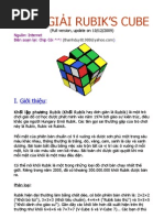 Cach Giai Rubik 2x2x2, 3x3x3, 4x4x4, 5x5x5