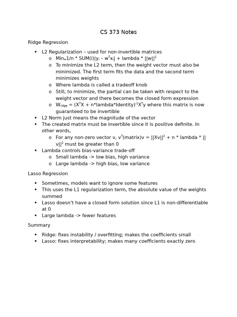 Lecture 10 Notes | PDF