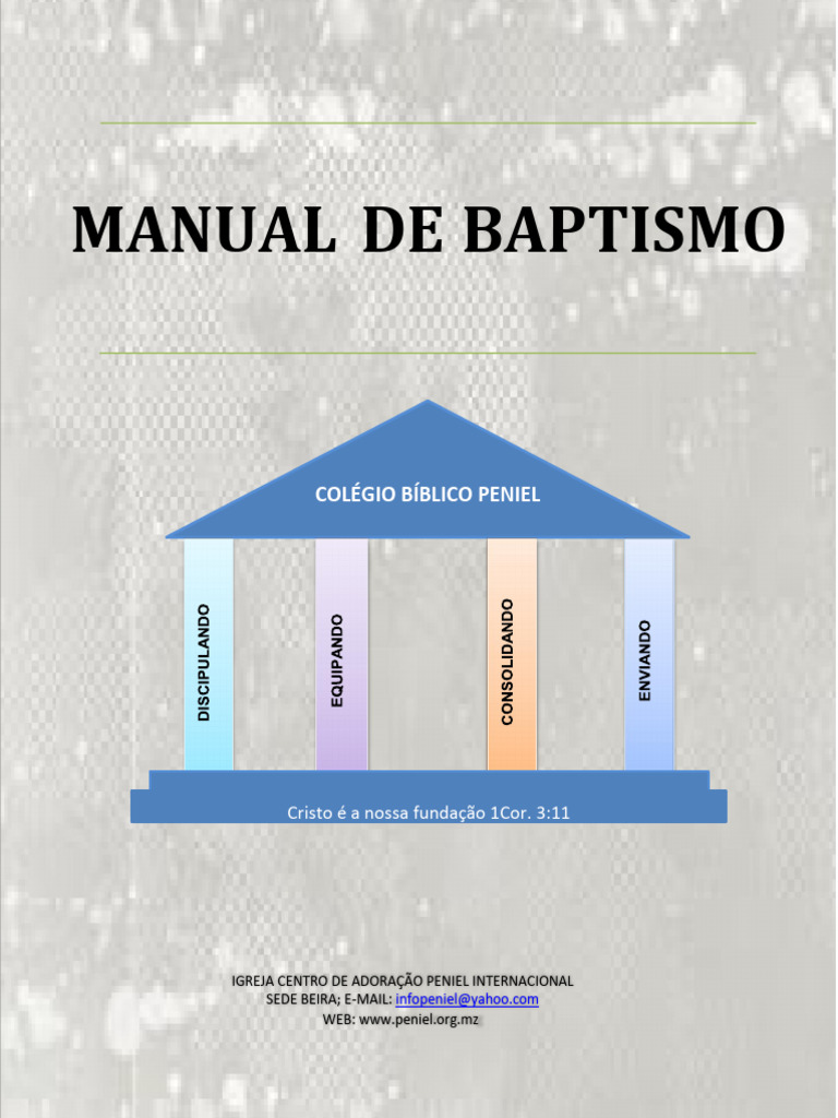 Manual Baptismo - Capa 2022 | PDF | Batismo | Pecado