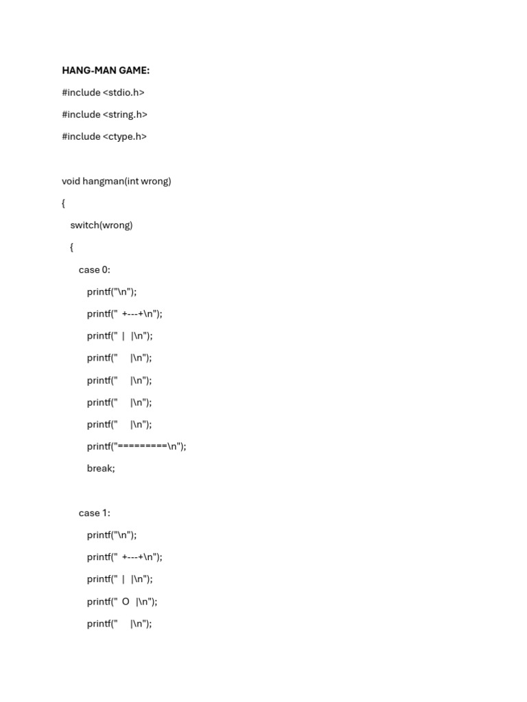 Annotated Hang Man Game | PDF | Software Engineering | Computer Science