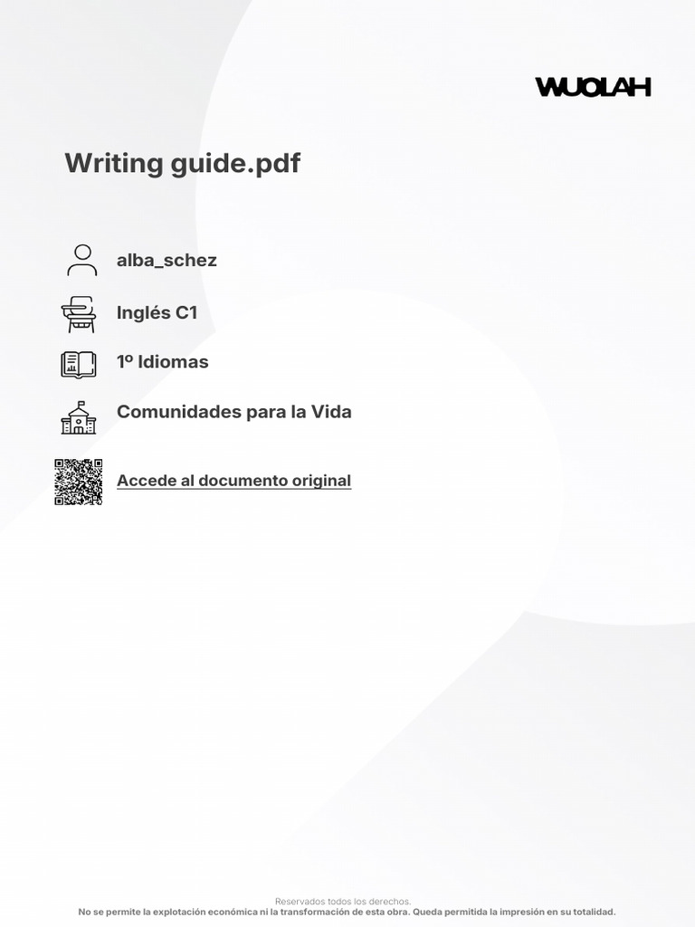 Wuolah Premium Writing Guide | PDF