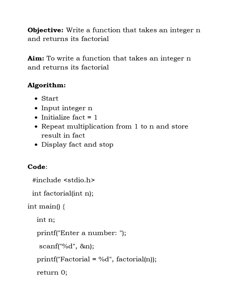 Objective | PDF