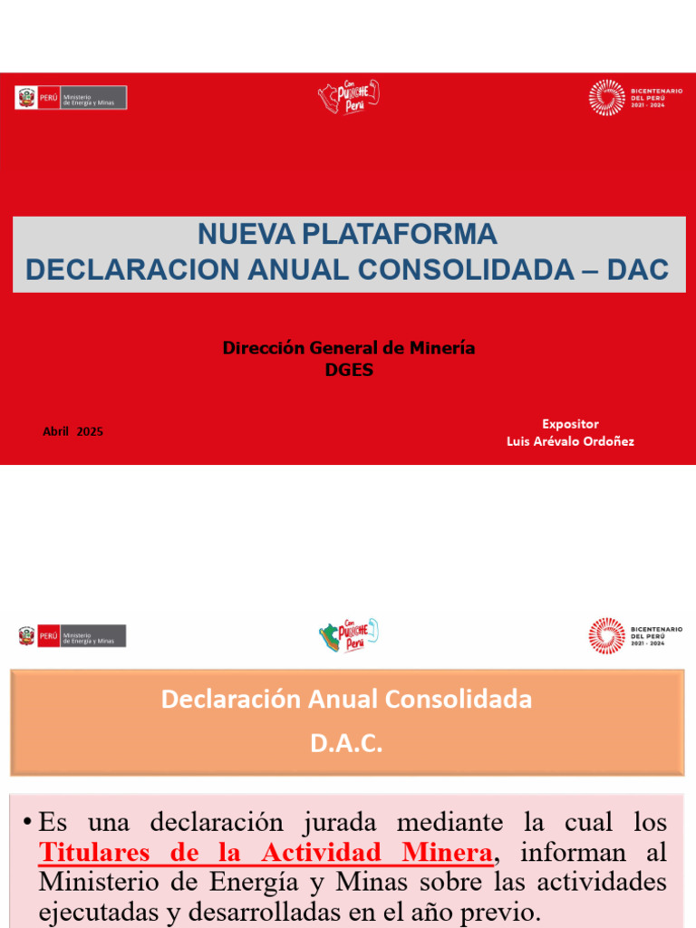 Guia Dac 2024 | PDF | Minería | Materiales