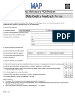 1182 - Quarterly Data Quality Feedback Forms Rwanda