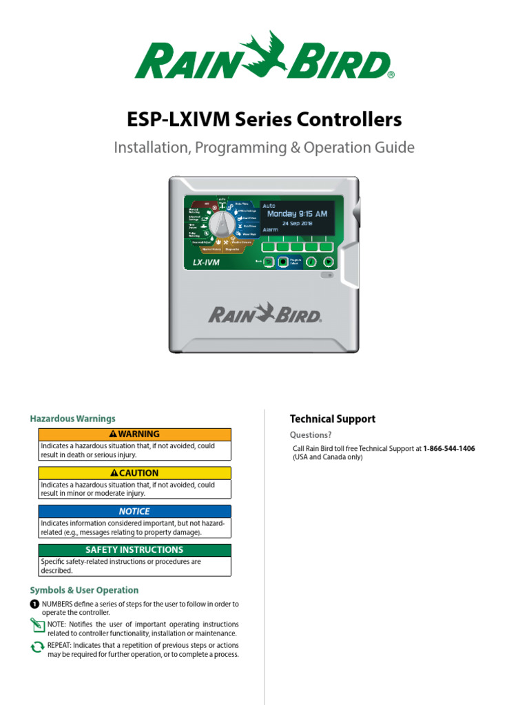 Rain Bird LX-IVM Manual | PDF | Electricity