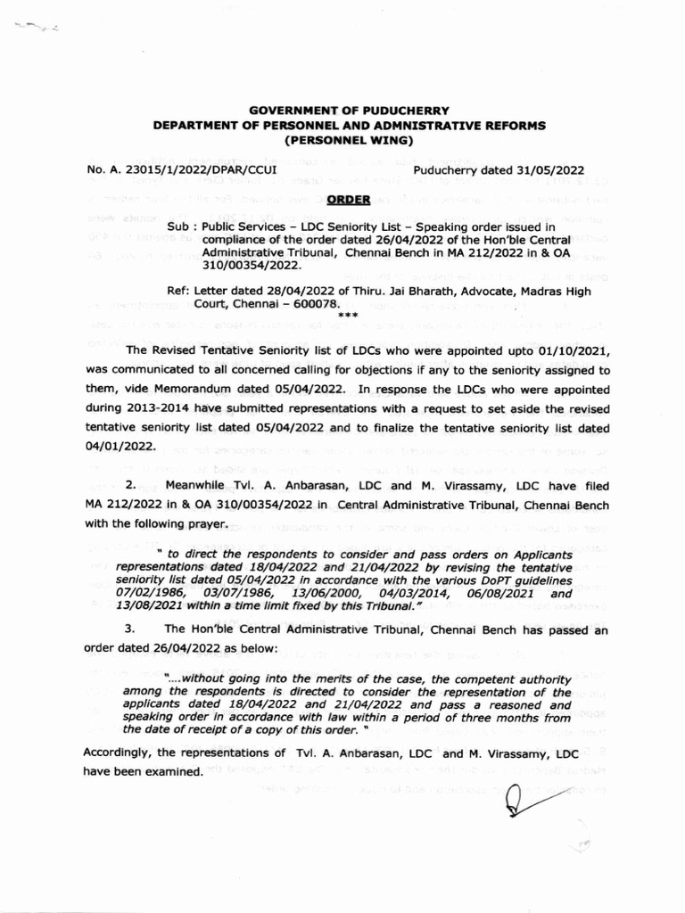 Speaking Order 31.05.22 | PDF