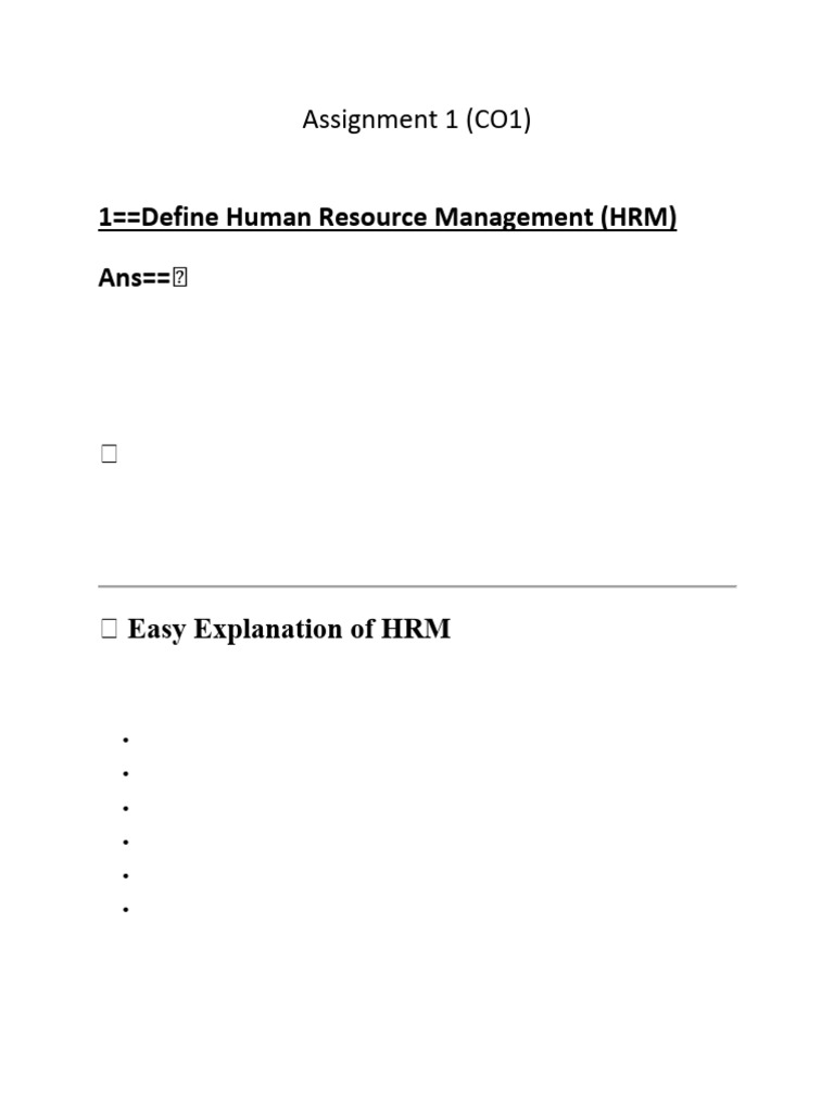 Assignment 1 ANSWERSSSSSSSSSSSSSSSSSSSSSSSSSSSSSS | PDF | Recruitment ...