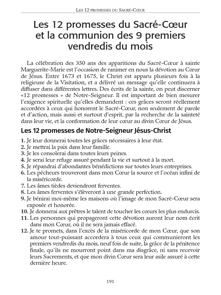12 Promesses | PDF | Église catholique