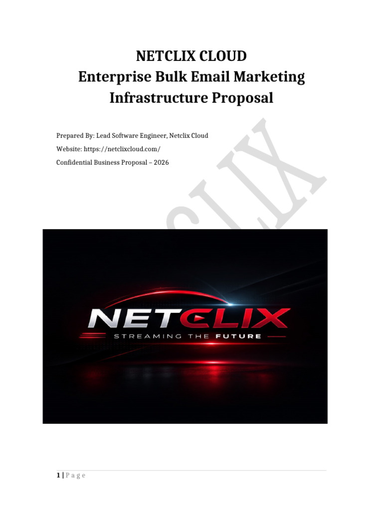 Netclix Cloud Detailed Proposal 2026 | PDF | Cloud Computing | Email Spam