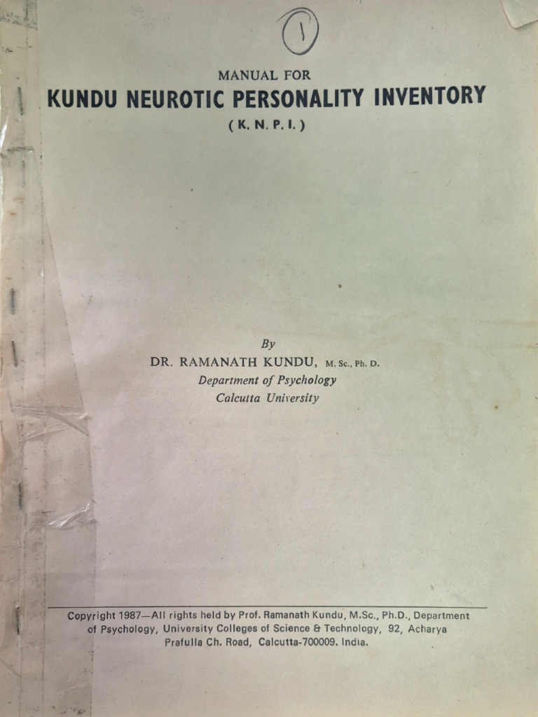 K.N.P.I. Manual | PDF