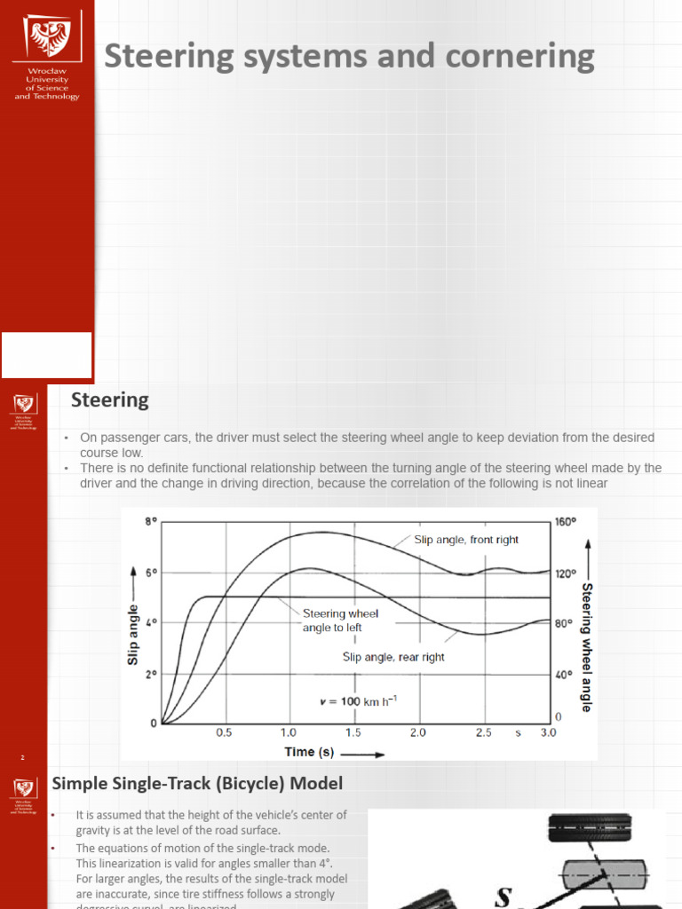 Steering Systems and Cornering | PDF | Steering | Angle