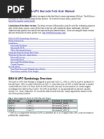 PrecisionID EANUPC Barcode Font Manual