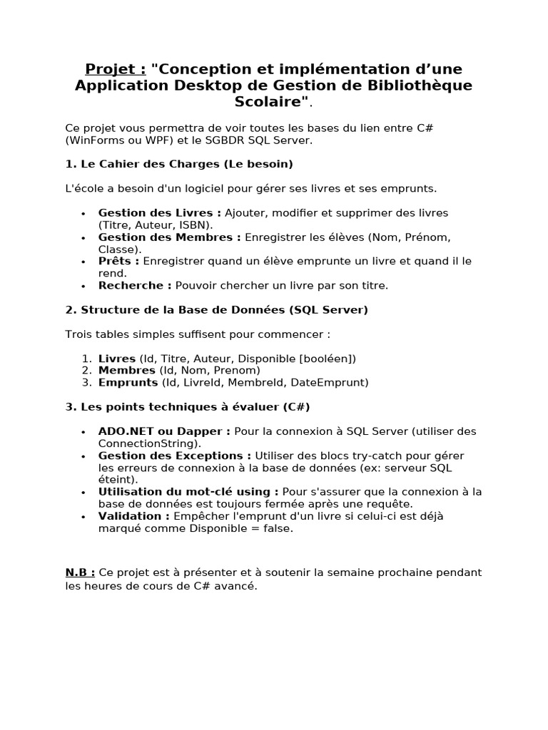 Projet | PDF