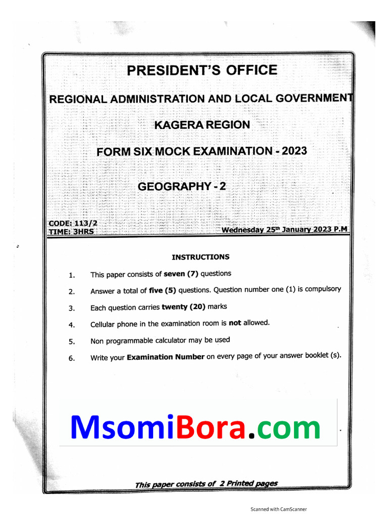 GEOGRAPHY 2 - Questions N Answers (1) - 1 | PDF
