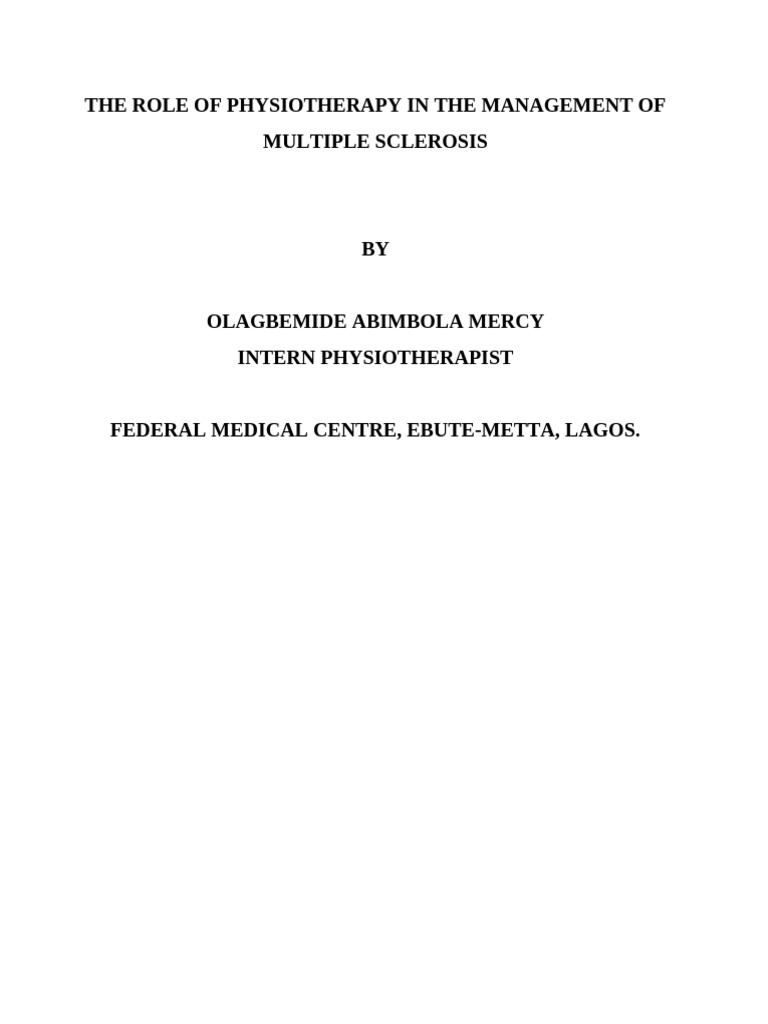 Multiple Sclerosis Word | PDF | Multiple Sclerosis | Myelin
