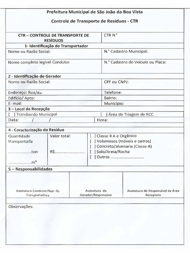 CTR Balança | PDF