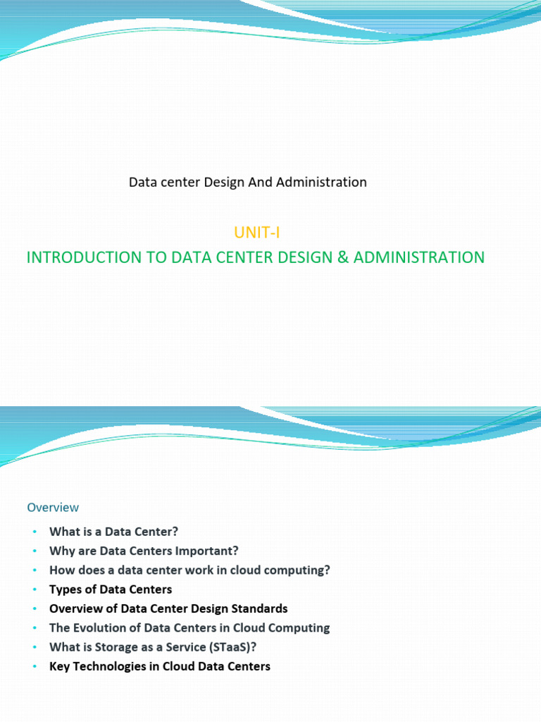 Unit I | PDF | Cloud Computing | Data Center