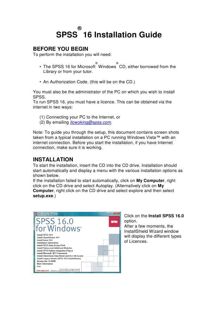 download program spss version 16 free