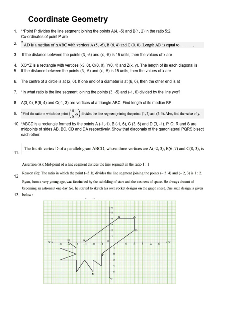 Coordinate Geometry | PDF