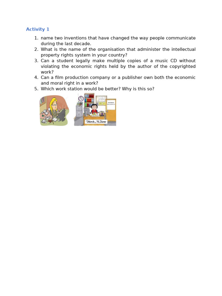 Activity 1 Unit 3 | PDF