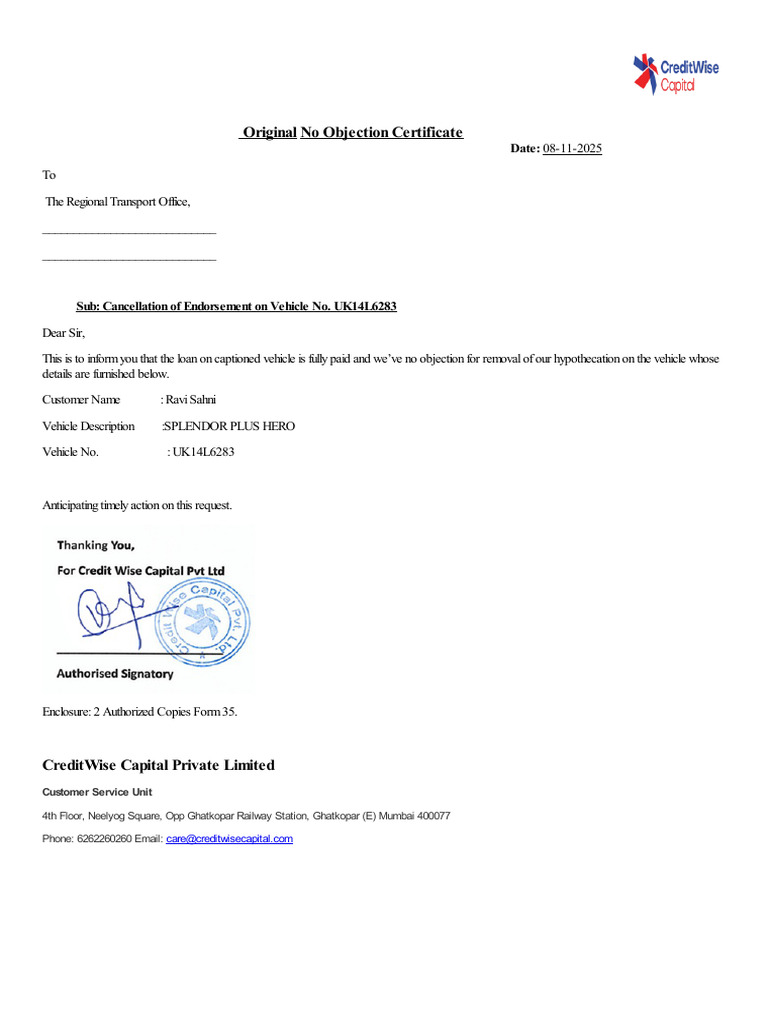 Rto Noc - 08-11-2025-1 | PDF