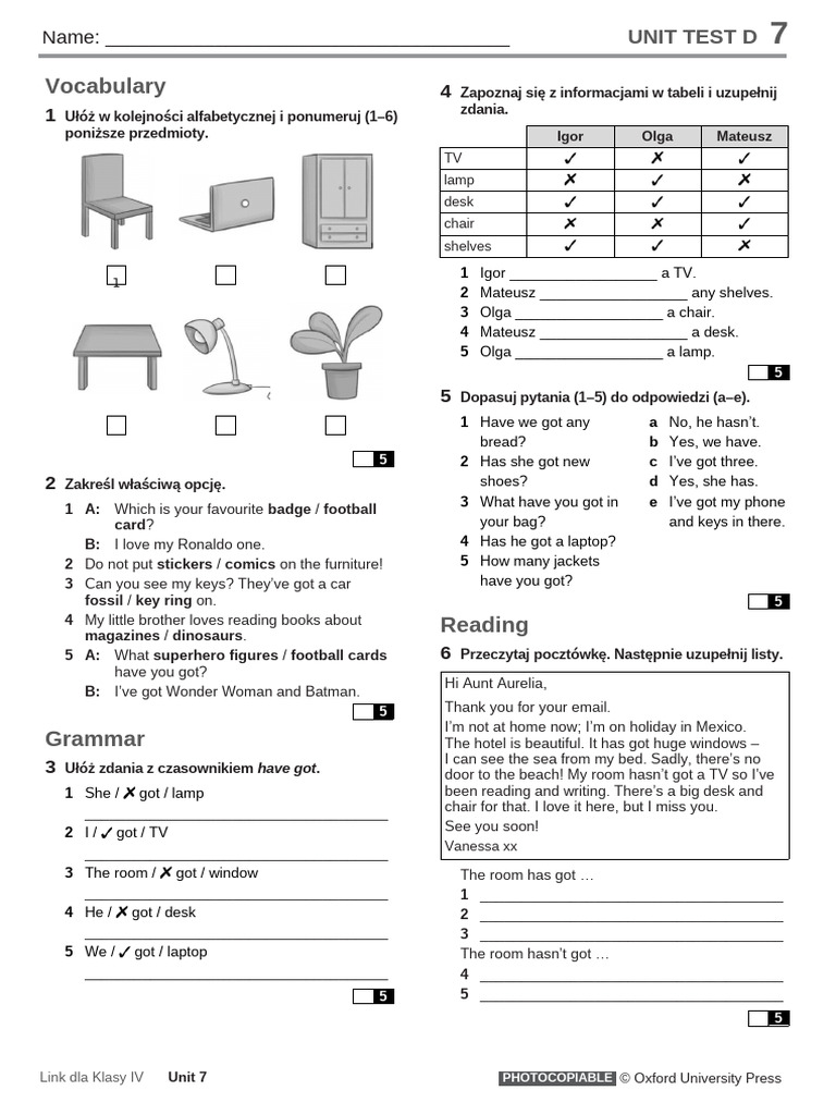 Link L4 U7 Unit Testd | PDF