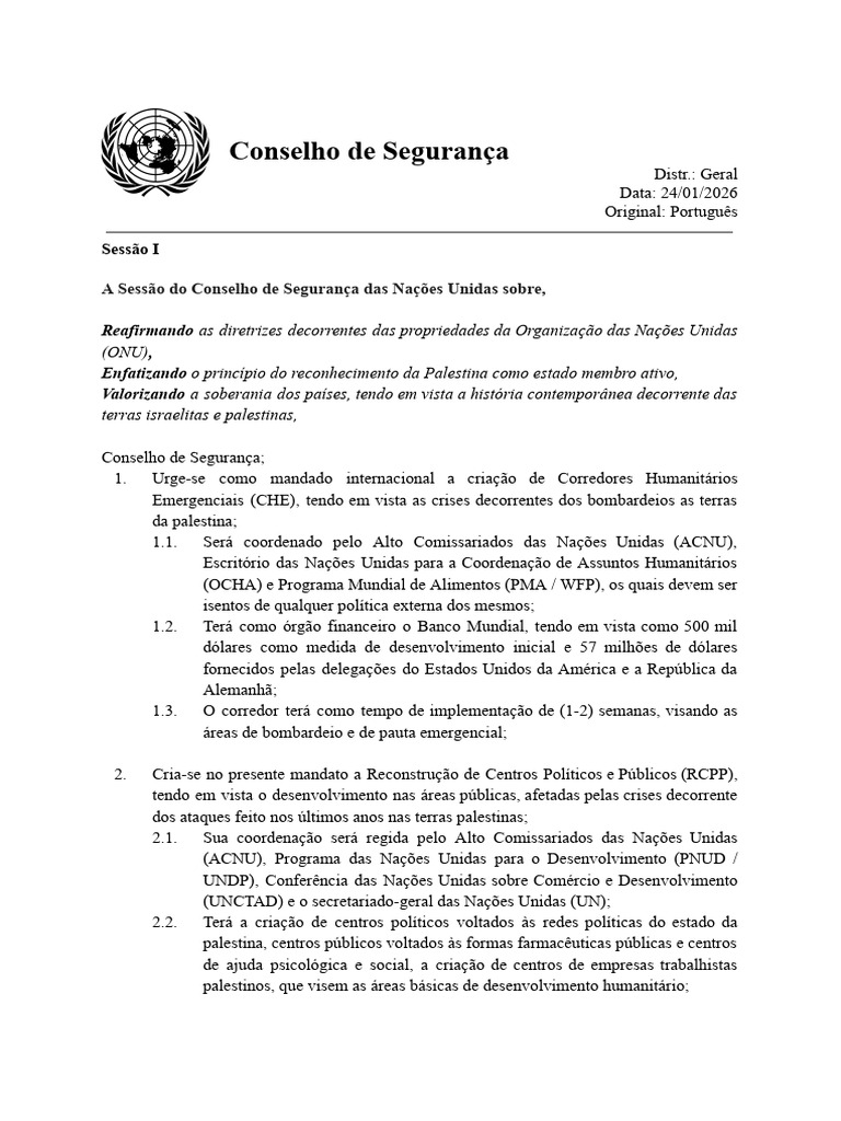 Conselho de Segurança Das Nações Unidas (CSNU) | PDF | Nações Unidas ...