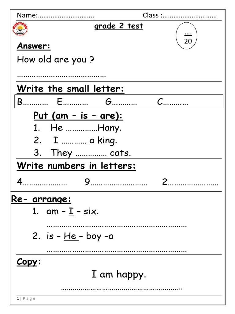 gr2-3 Test Test | PDF