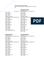 Jadwal Agenda Sepang