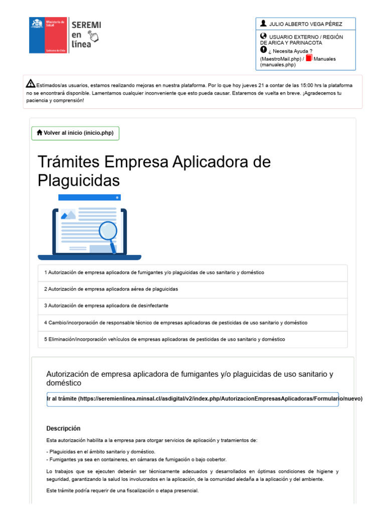 Seremi en Línea | PDF | Pesticida