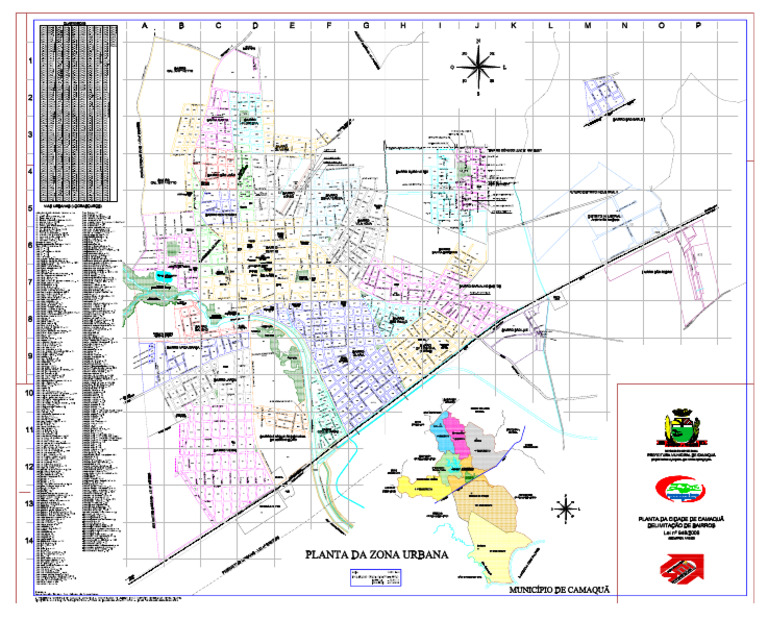 Mapa Oficial Camaqua-BAIRROS | PDF