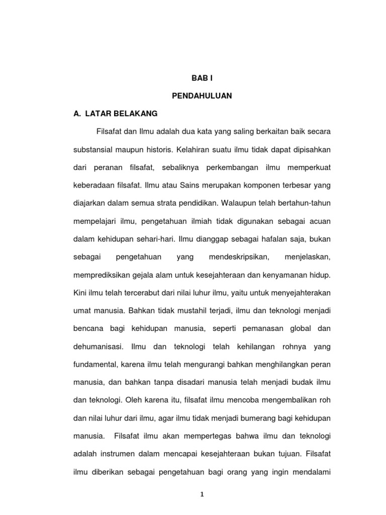 Makalah Filsafat Ilmu