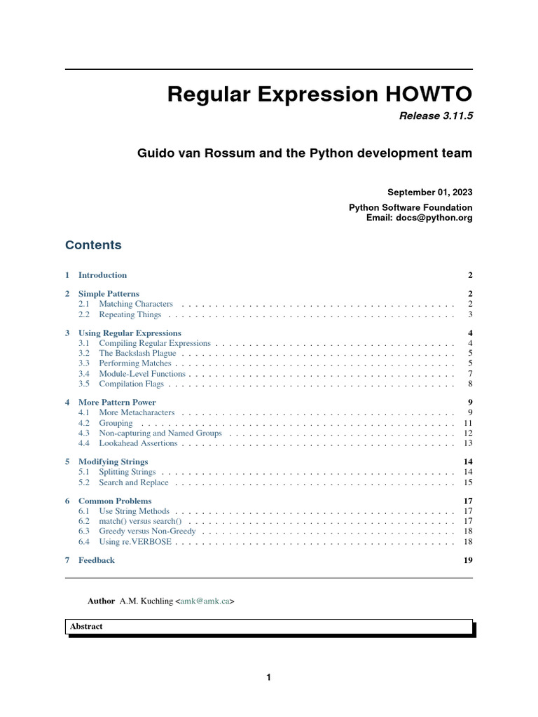 HowTo Regex | PDF | Regular Expression | Text