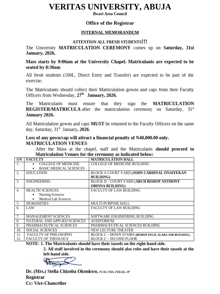 Matriculation Notice - 2026 | PDF | Chess Openings | Chess