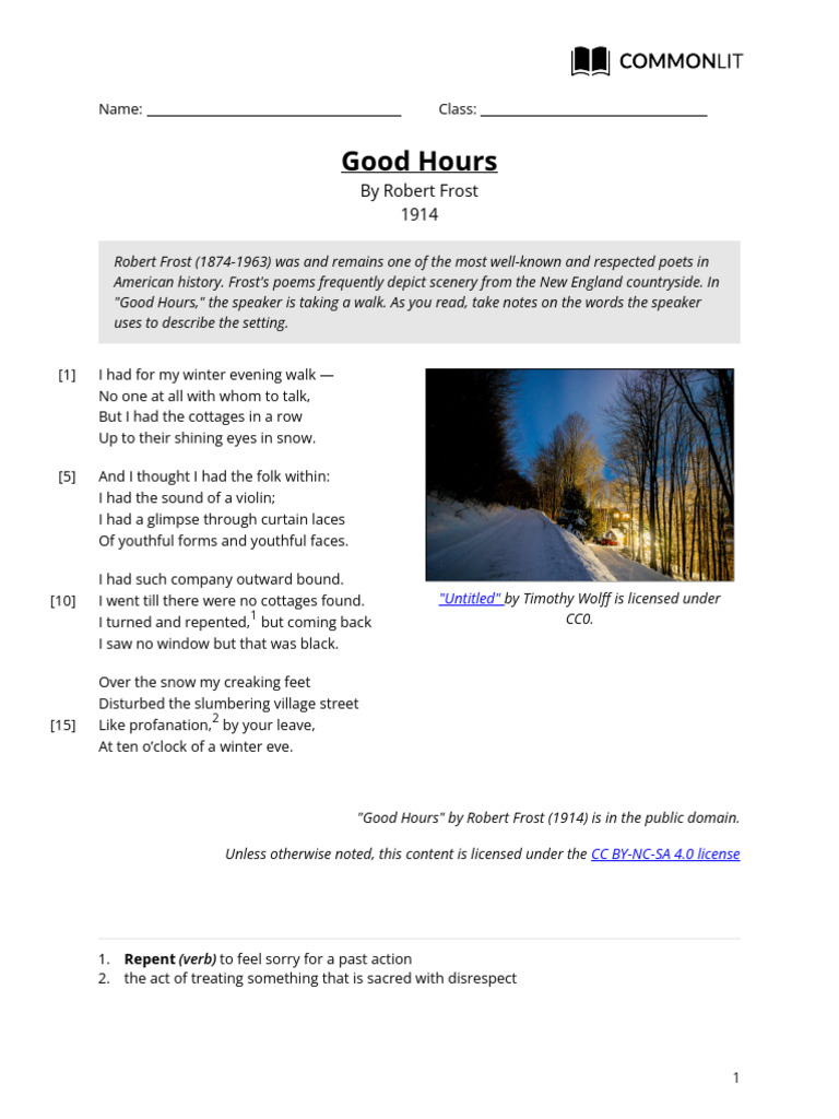 Good Hours-Student | PDF