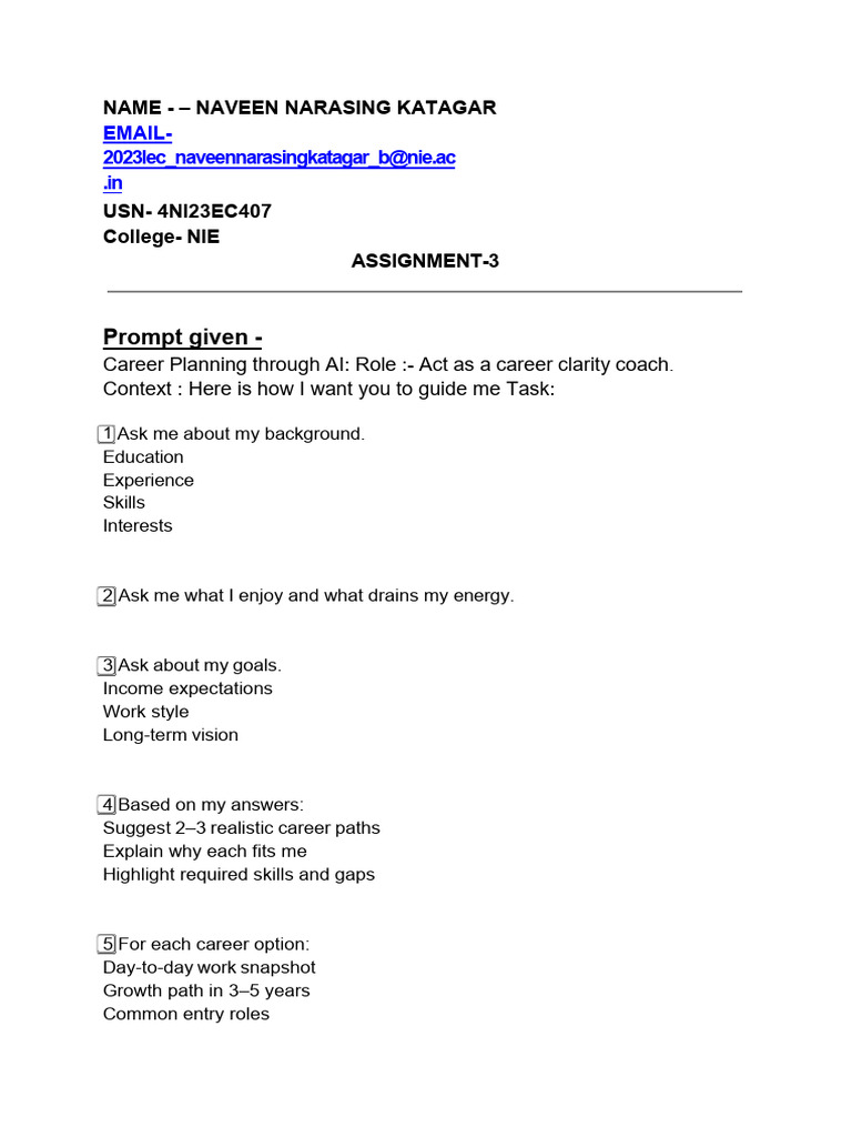 Naveen Narasing Katagar - Assignment - 3 | PDF | Artificial ...