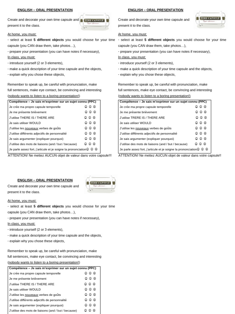 Time Capsule Final Task | PDF