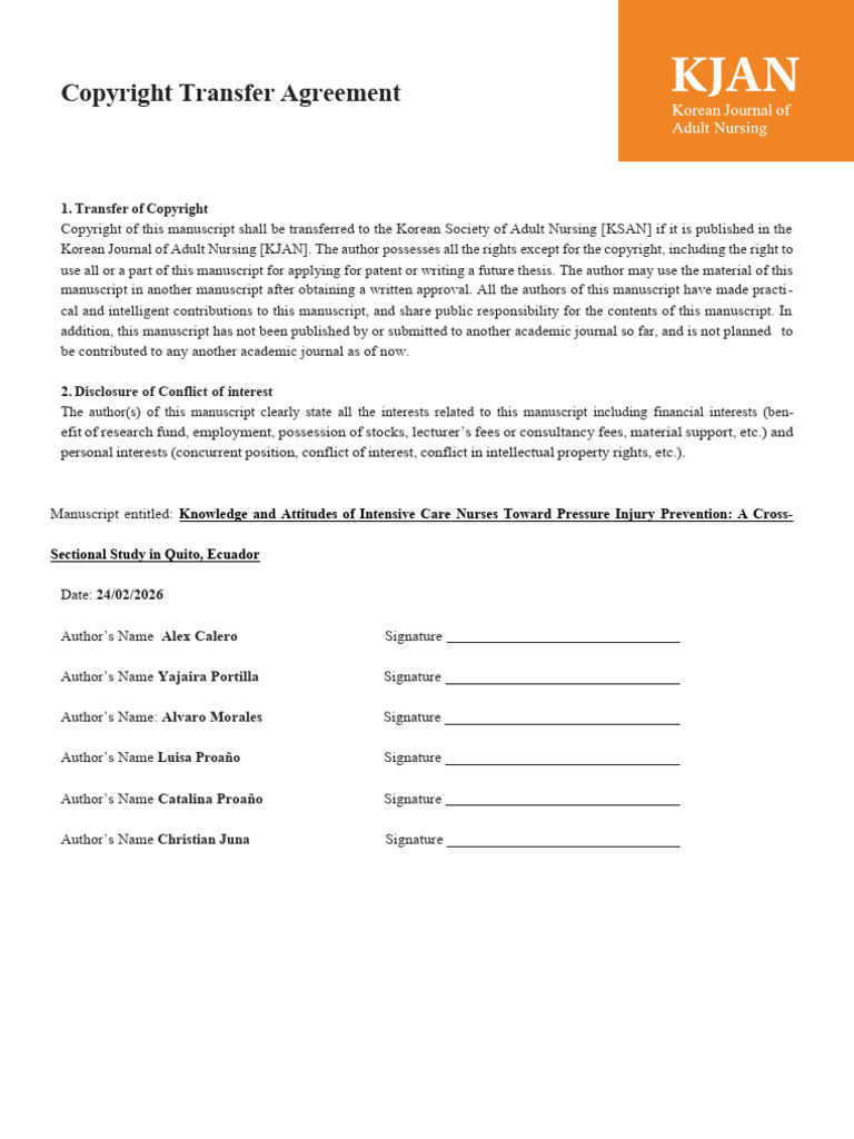 KJAN Copyright Transfer Agreement Form2 | PDF