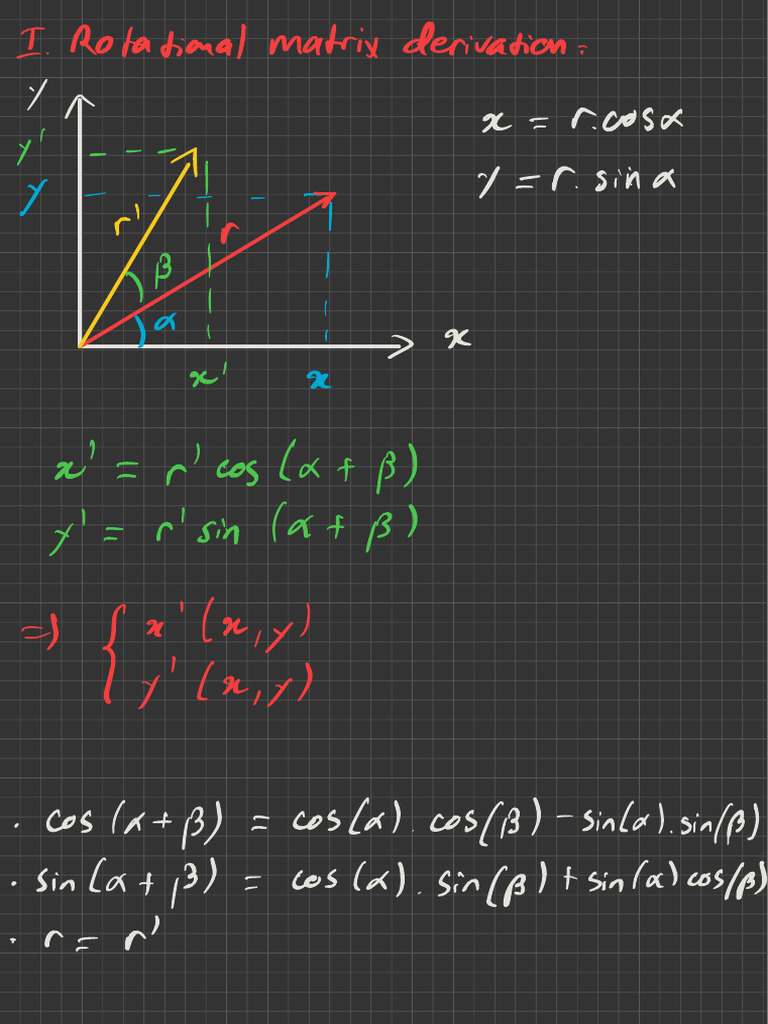 Rotation and Reflection of Matrices | PDF | Mathematical Concepts ...