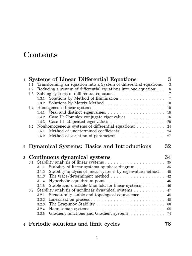 Differential Eqns&Dynamical Systems | PDF | Stability Theory ...