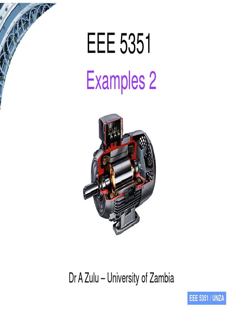 EEE 5351 - Lecture 2-Examples Solutions - 2022 | PDF