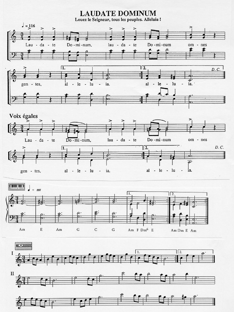 Laudate Dominum - Taize | PDF