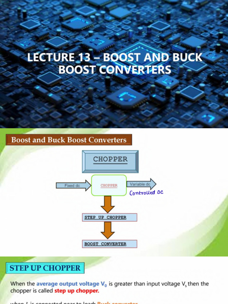 348 Power Electronics Lecture 13 Boost and Buck Boost Convert @SEM2JOB ...