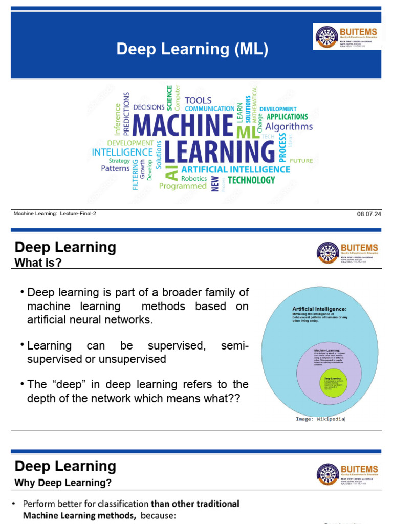 Lecture Final ML 2 | PDF | Deep Learning | Machine Learning