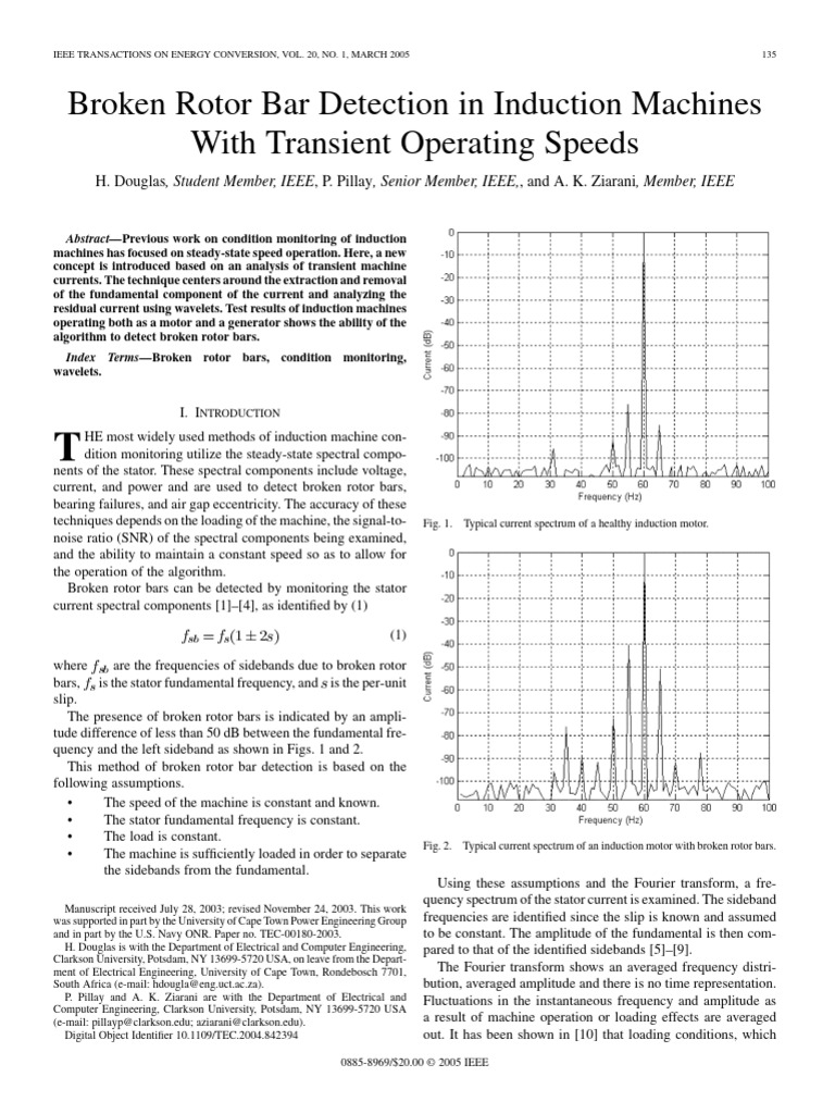 7 - Broken Rotor Bar Detection in Induction Machines With Transient ...