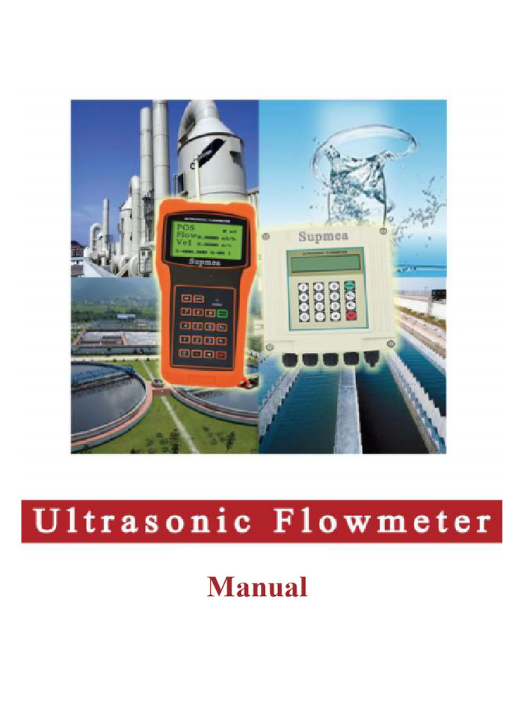 Handhold Ultraonic Flow Meter User Manual | PDF | Battery Charger ...
